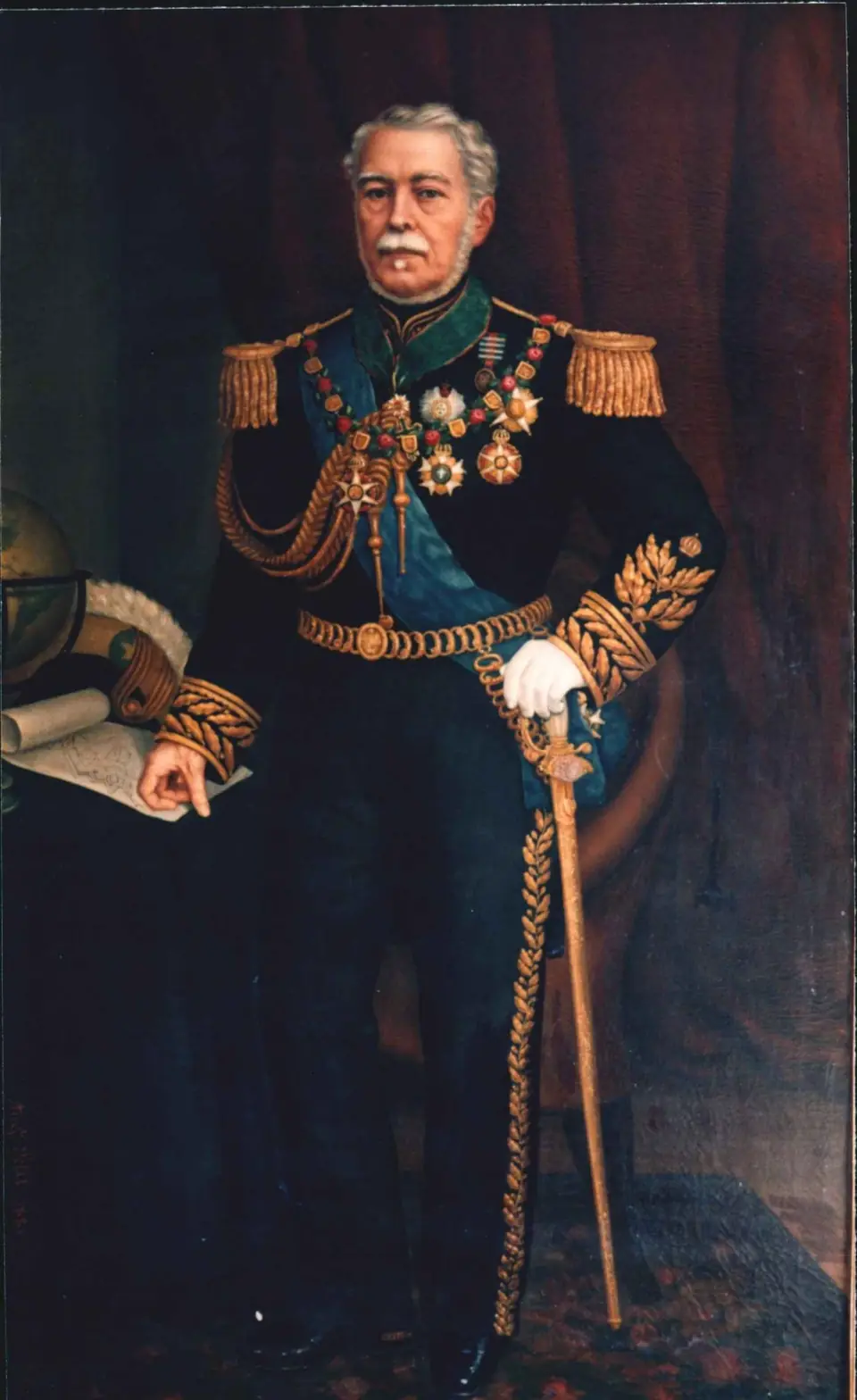 Auguste Petit, retrato do duque de Caxias (1881), que comandou a repressão à Balaiada