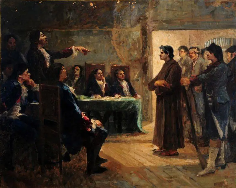 Antônio Parreiras, estudo para Frei Caneca, o ideólogo da Confederação, fuzilado em 1825
