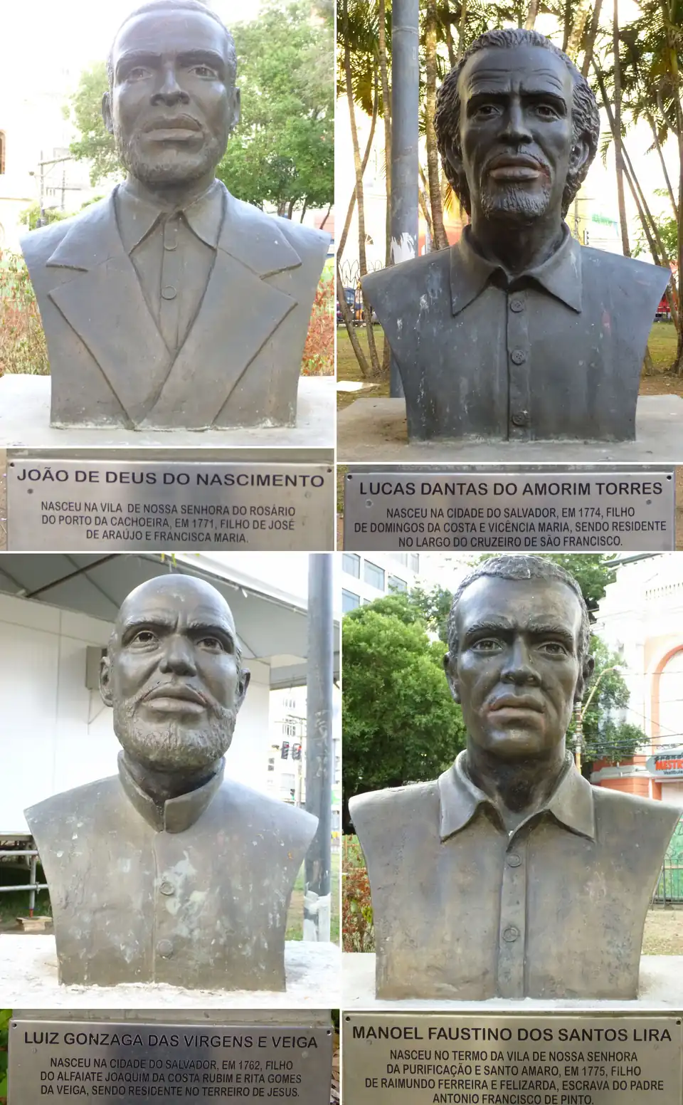 Monumento aos Alfaiates na Praça da Piedade, em Salvador