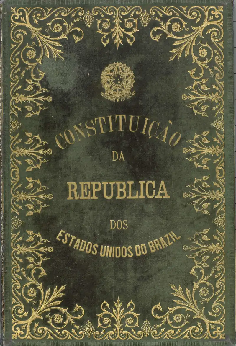 Capa do original da Constituição da República dos Estados Unidos do Brasil (1891)