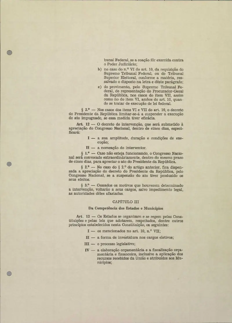 Página da Constituição do Brasil de 1967, em edição oficial