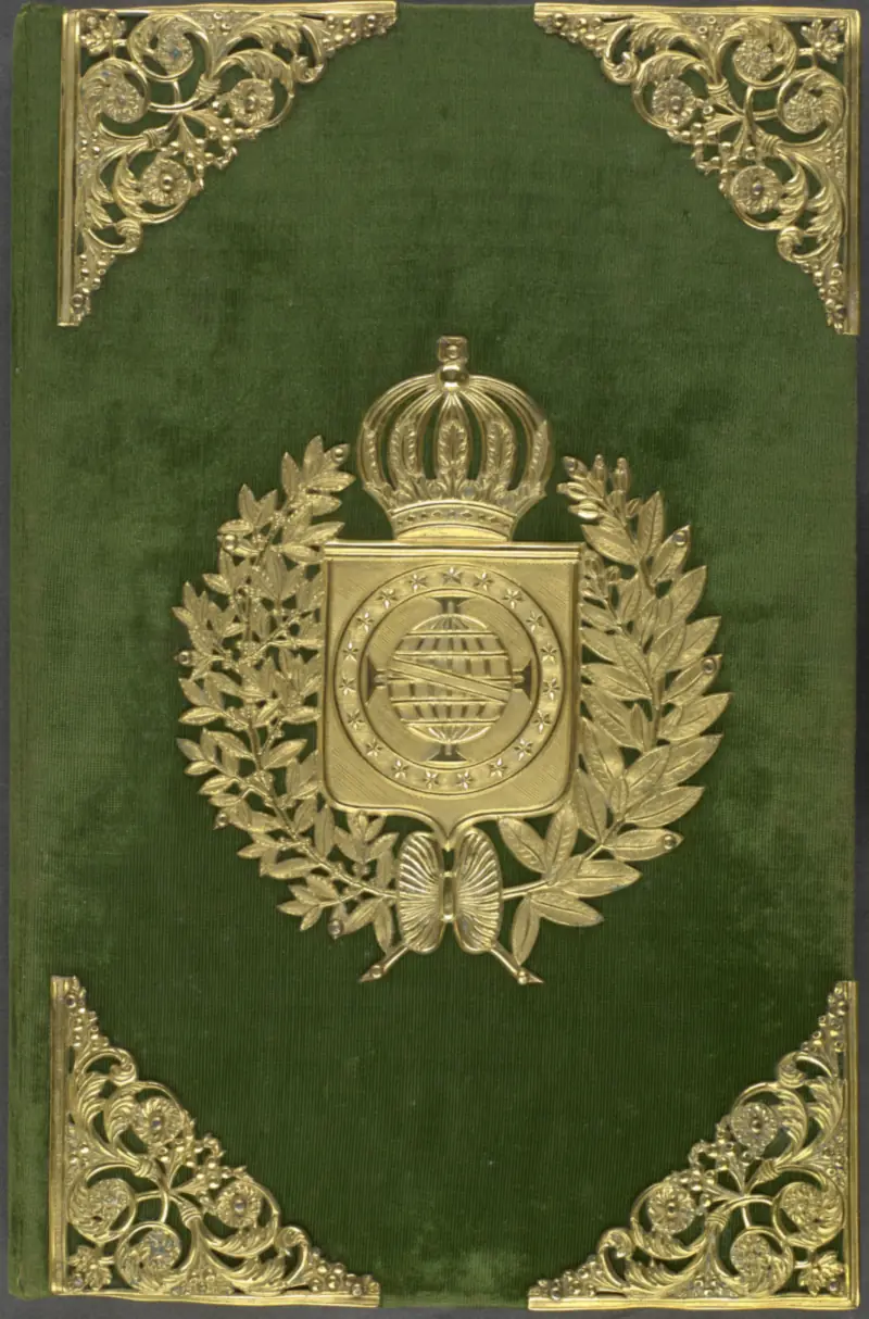 Capa do exemplar original da Constituição Política do Império do Brasil (1824)