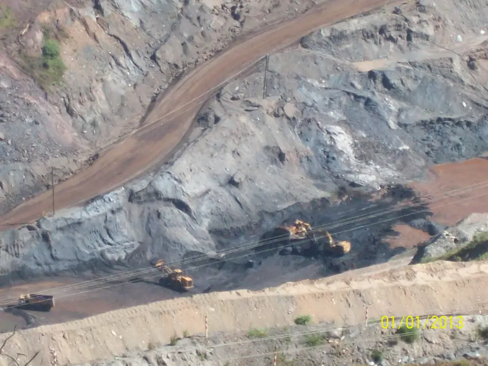 A mineração da Vale em Itabira (MG), vista aérea