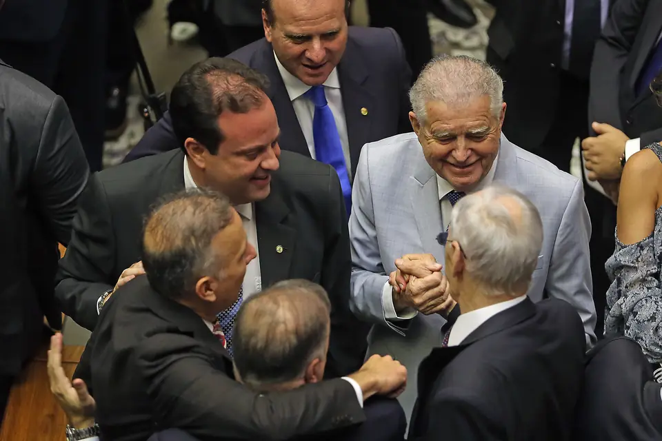 O plenário da Câmara na votação da denúncia contra Temer, em 02/08/2017