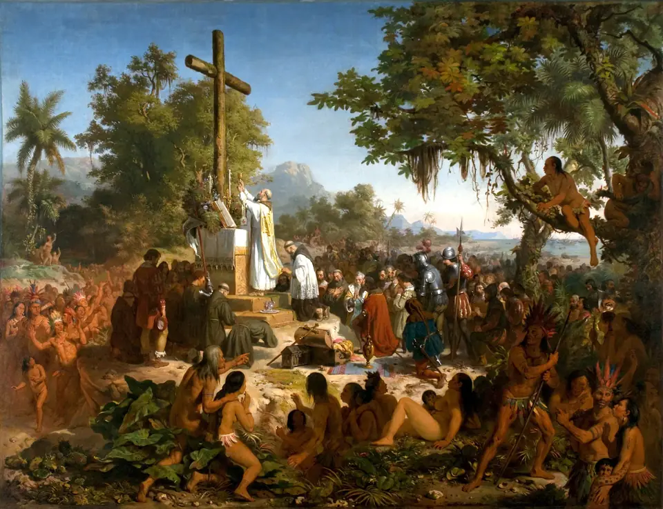 Victor Meirelles, “Primeira Missa no Brasil” (1860): a missa de 26 de abril de 1500 diante dos indígenas