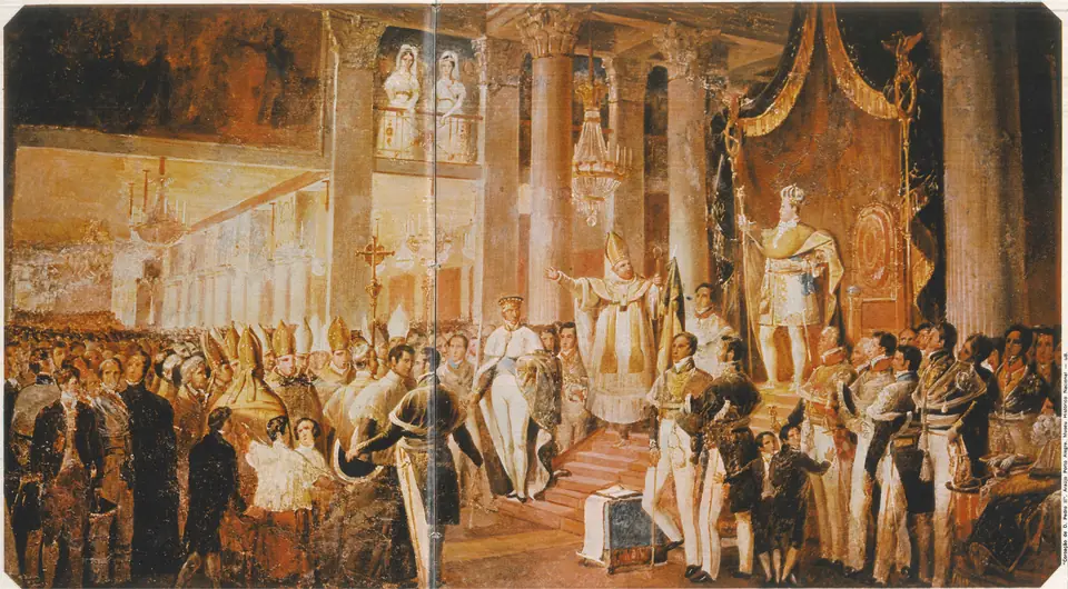 Manuel de Araújo Porto-Alegre, a coroação de d. Pedro II (julho de 1841), um ano depois da maioridade