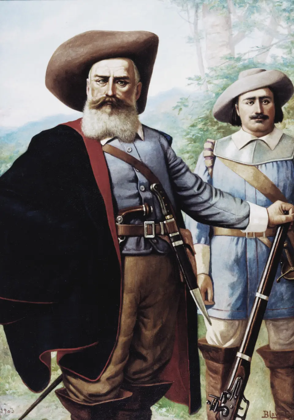 Benedito Calixto, “Domingos Jorge Velho e o loco-tenente Antônio Fernandes de Abreu” (1903): o bandeirante contratado contra Palmares