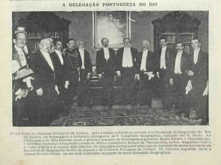 O presidente Nilo Peçanha na Sociedade de Geografia, 1910