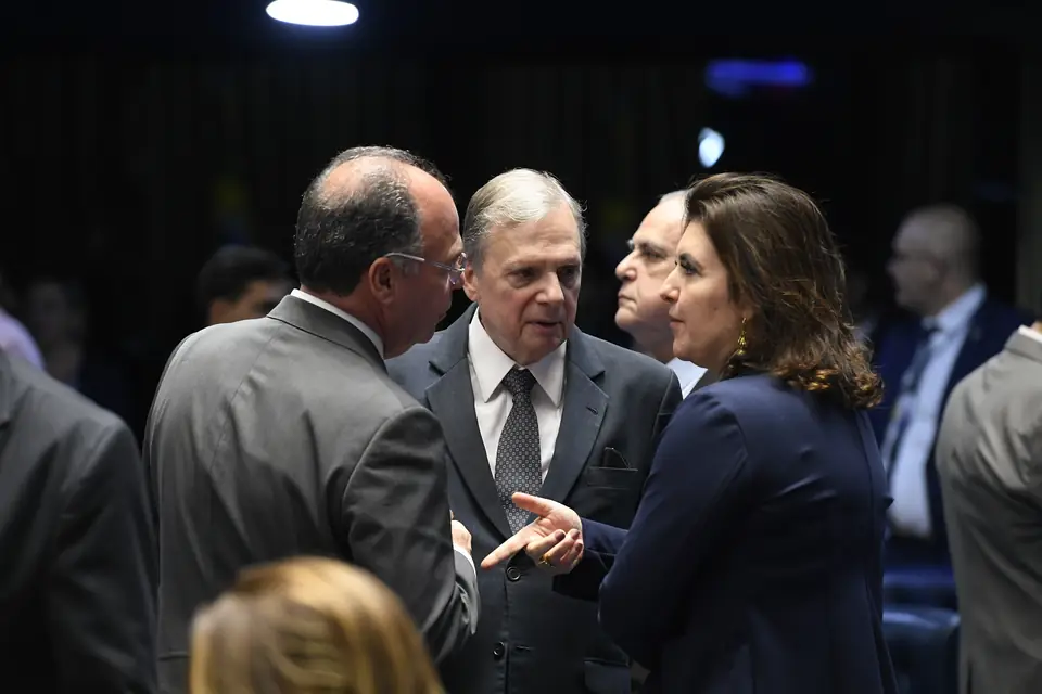 Tasso Jereissati, relator da PEC 6/2019 no Senado, no plenário durante a votação em segundo turno (22/10/2019)