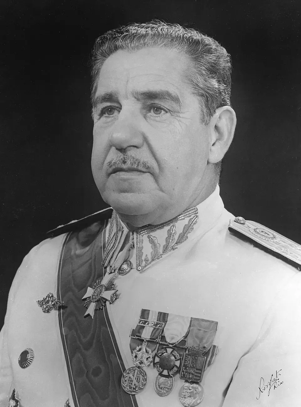 Artur da Costa e Silva, presidente que sancionou a lei de criação da Funai; retrato de 1963