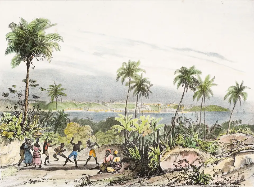 “San-Salvador”, vista de Salvador no século XIX (Brasiliana Iconográfica)